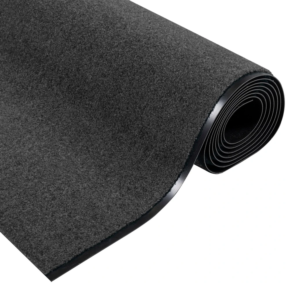 Durų kilimėlis Antracito ir juoda 120 x 400 cm 100% poliamidas