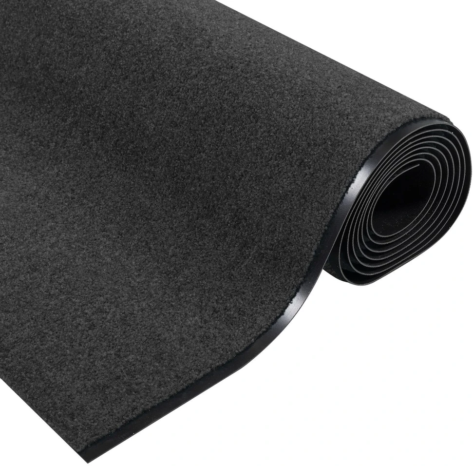 Durų kilimėlis Antracito ir juoda 120 x 350 cm 100% poliamidas