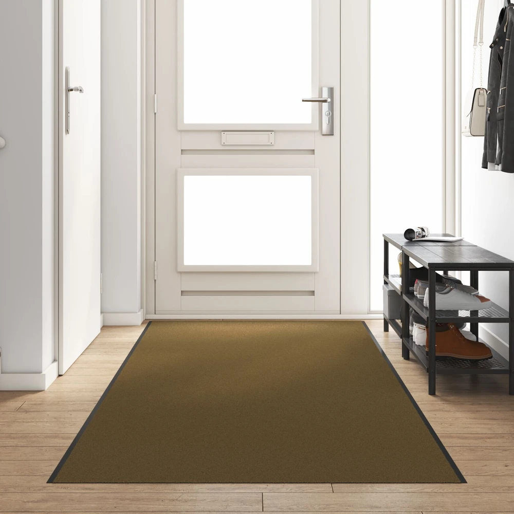 Durų kilimėlis Ruda ir juoda 120 x 350 cm 100% poliamidas