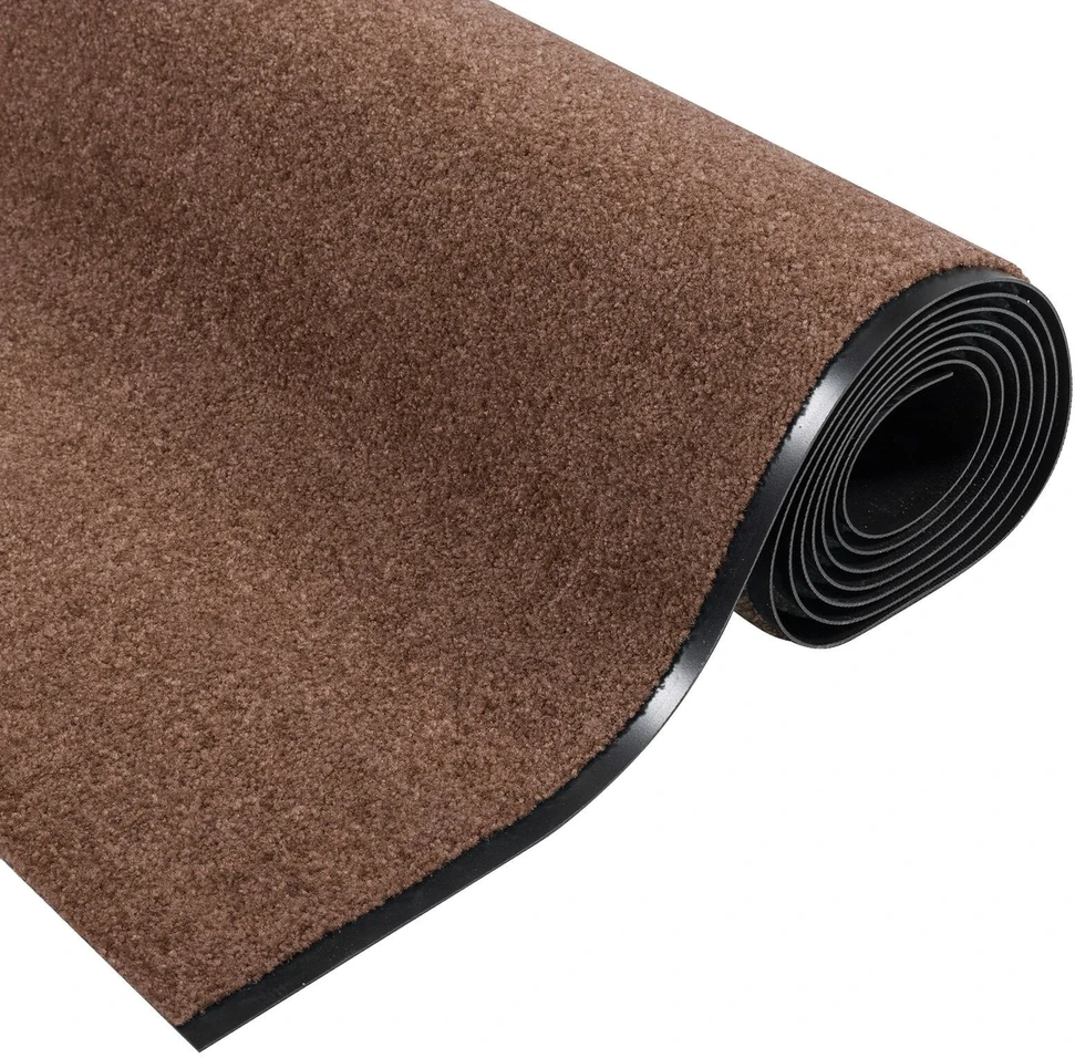Durų kilimėlis Ruda ir juoda 120 x 350 cm 100% poliamidas
