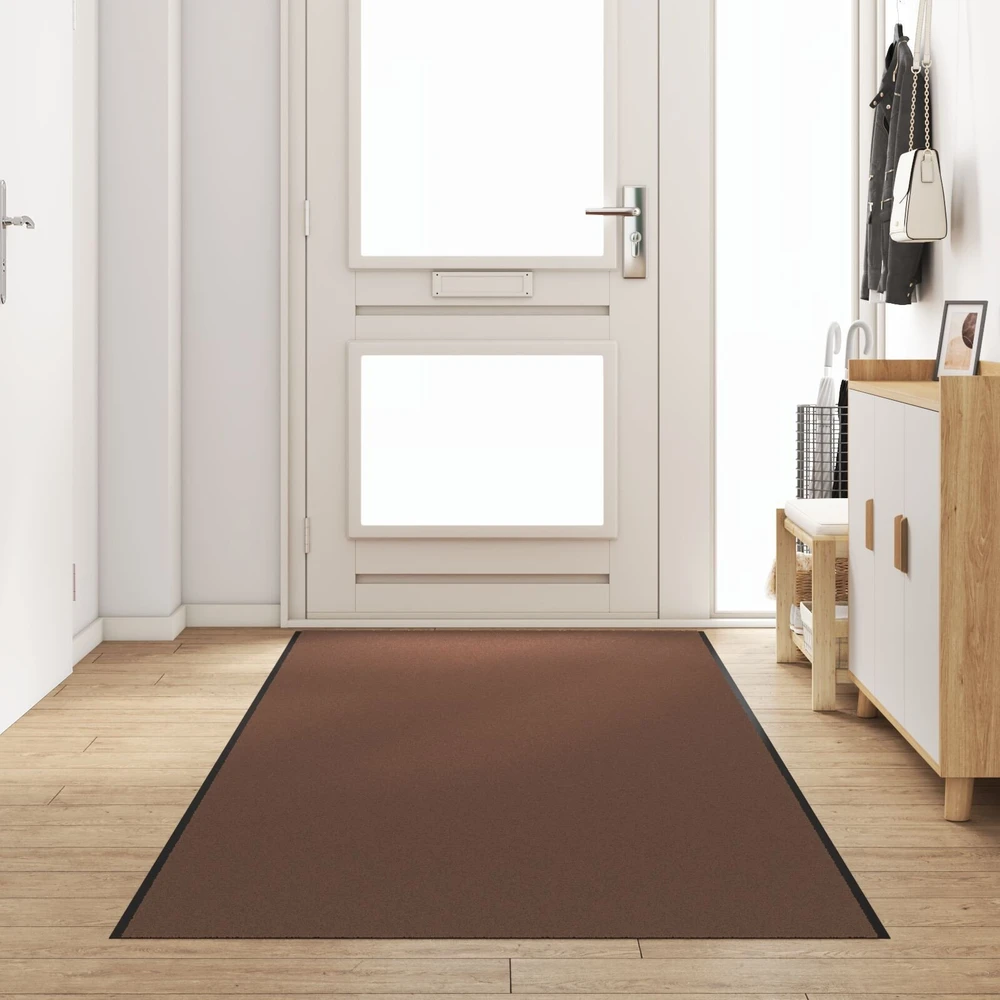 Durų kilimėlis Ruda ir juoda 120 x 350 cm 100% poliamidas