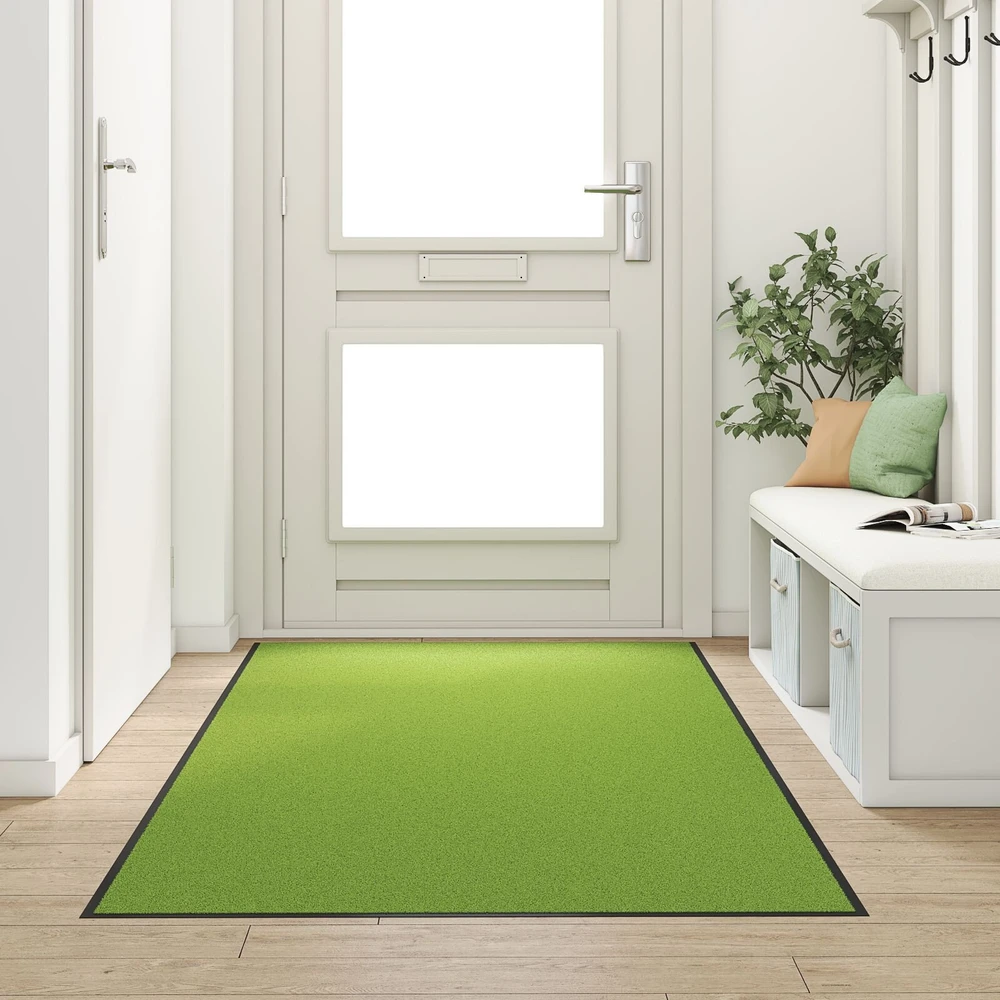 Durų kilimėlis Žalia ir juoda 120 x 250 cm 100% poliamidas