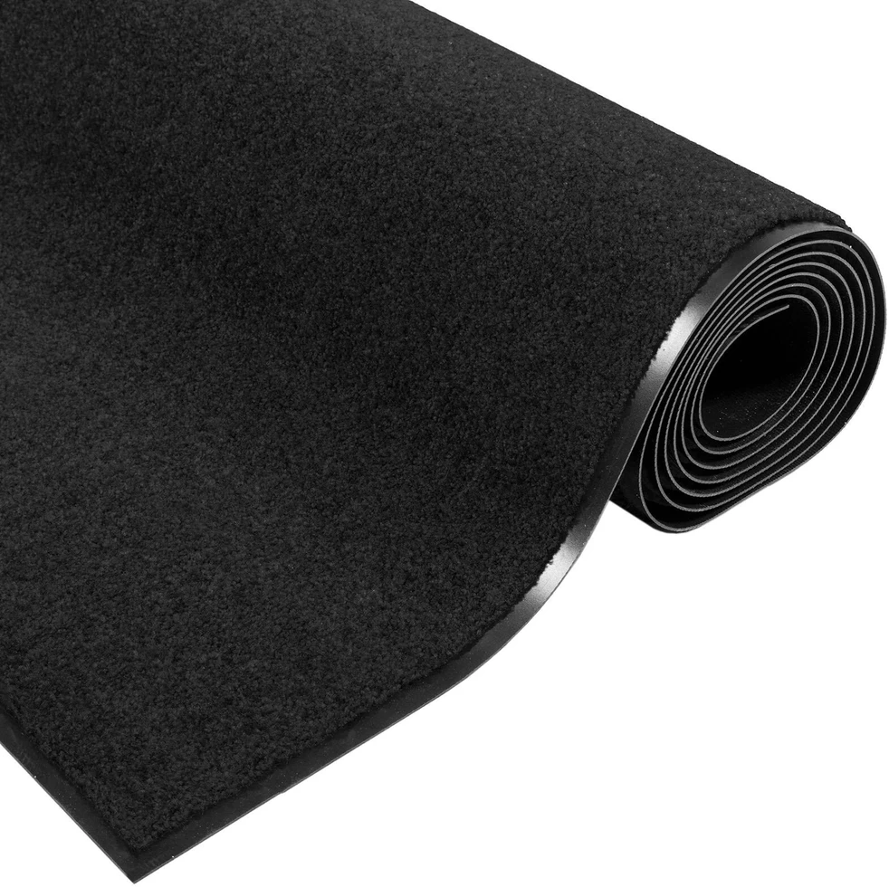 Durų kilimėlis Juoda 120 x 300 cm 100% poliamidas