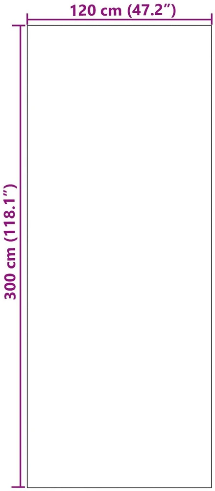 Durų kilimėlis Juoda 120 x 300 cm 100% poliamidas