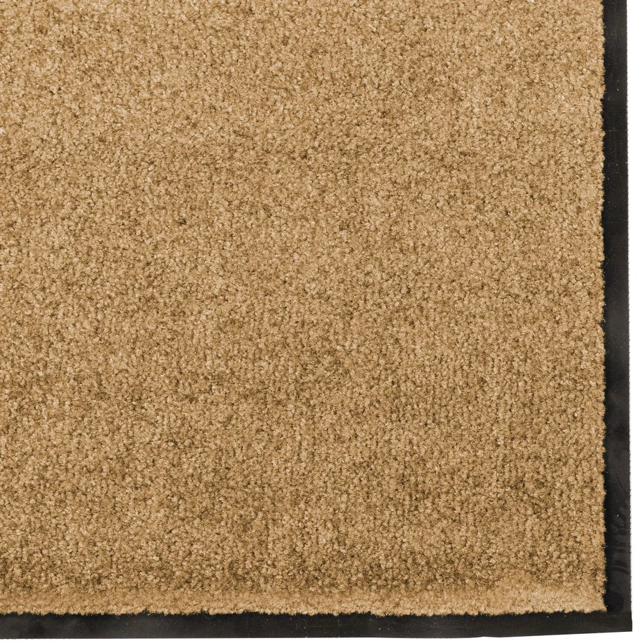 Durų kilimėlis Kremas ir juoda 120 x 300 cm Poliamidas ir PVC