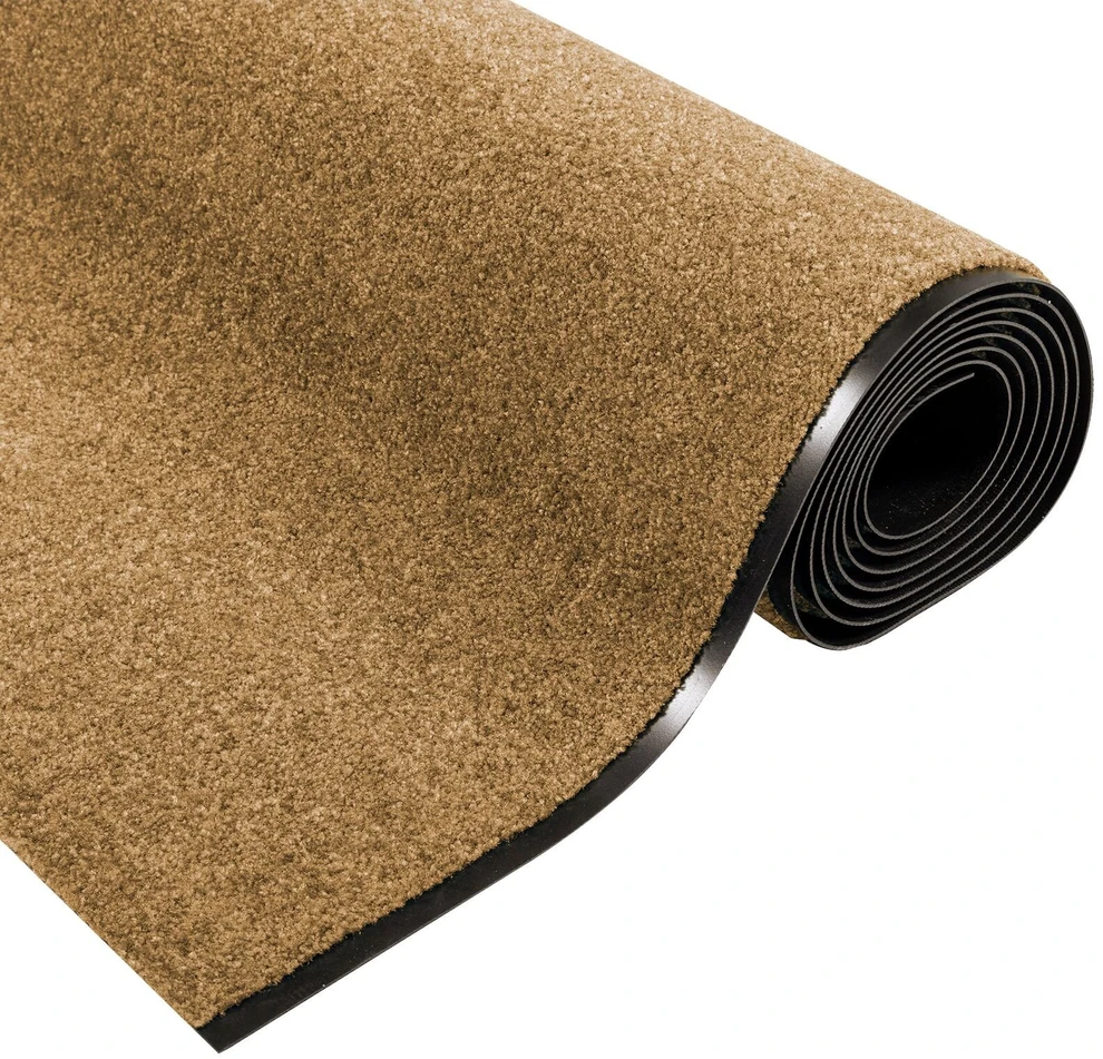 Durų kilimėlis Kremas ir juoda 120 x 400 cm Poliamidas ir PVC