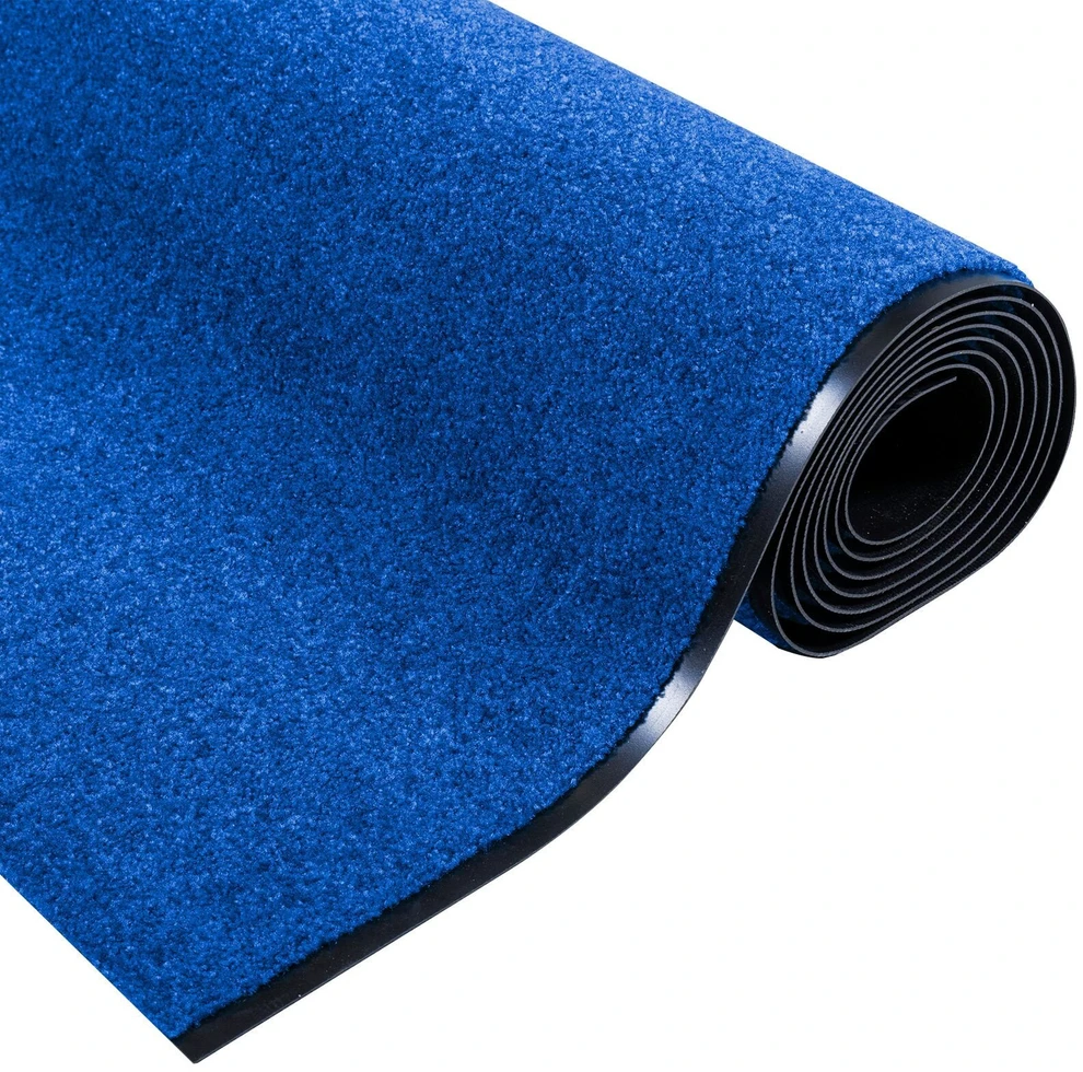 Durų kilimėlis Mėlyna ir juoda 120 x 350 cm 100% poliamidas