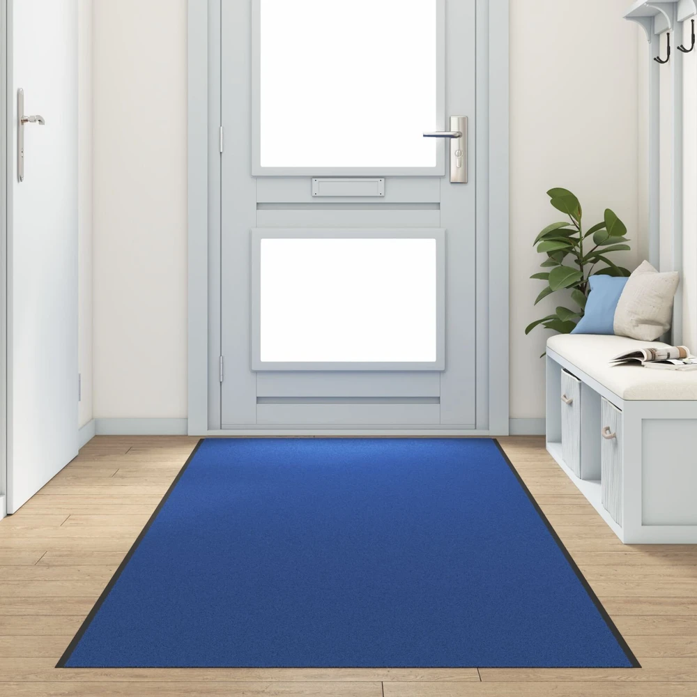 Durų kilimėlis Mėlyna ir juoda 120 x 350 cm 100% poliamidas