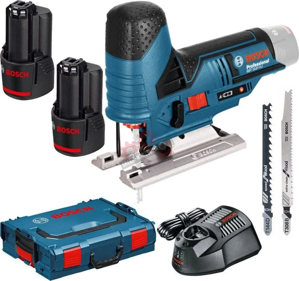 Bosch Akumuliatorinis siaurapjūklis GST 12V-70, 2x3,0Ah