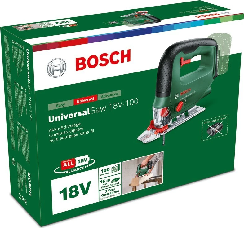 Bosch UniversalSaw 18 be akumuliatoriaus ir kroviklio Akum.siaurapjūklis