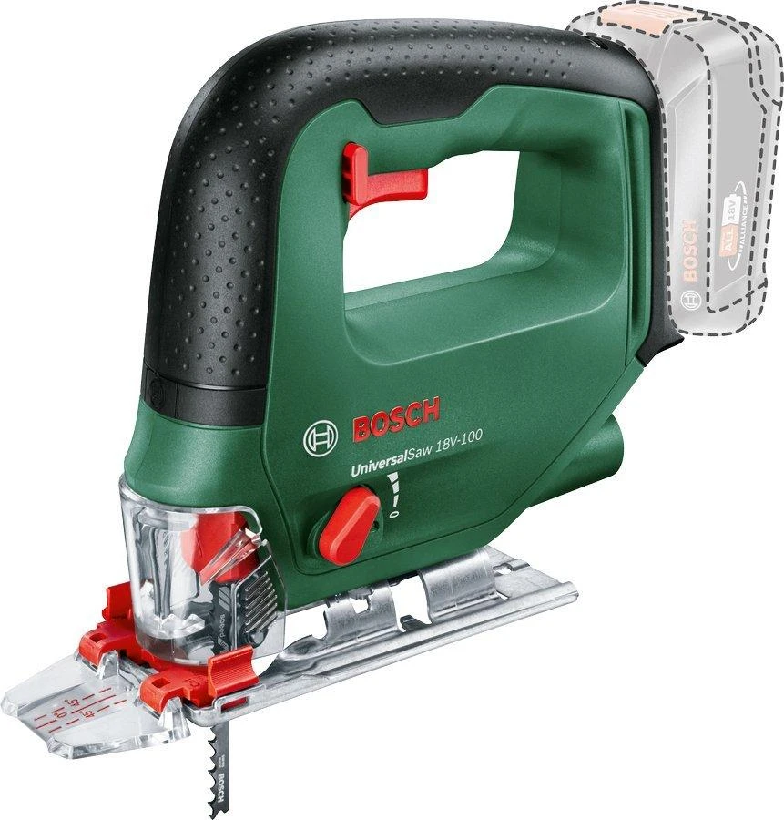 Bosch UniversalSaw 18 siaurapjūklis su apsauginiu skydeliu