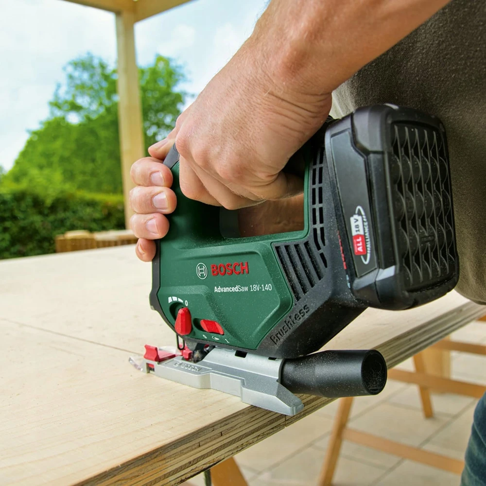 Akumuliatorinis siaurapjūklis Bosch  Advanced Saw 18V-140, 18 V, be akumuliatoriaus ir kroviklio