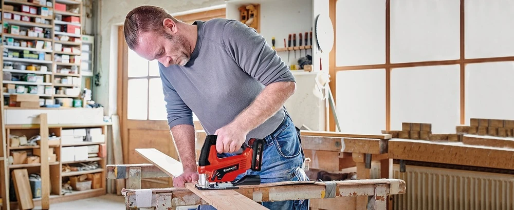 Siaurapjūklis Einhell TC-JS 18/70 Li; 18 V; 1x2,5 Ah akum.