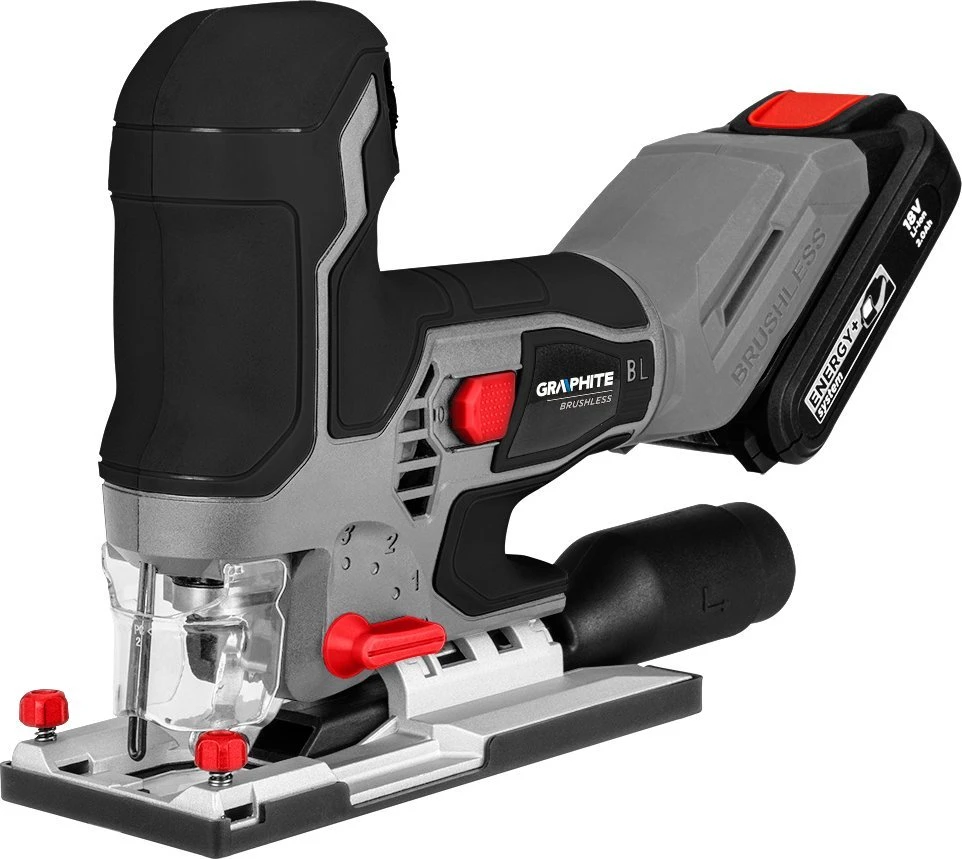 Akumuliatorinis siaurapjūklis Graphite 58GE145; 18 V (be akumuliatoriaus ir pakrovėjo)