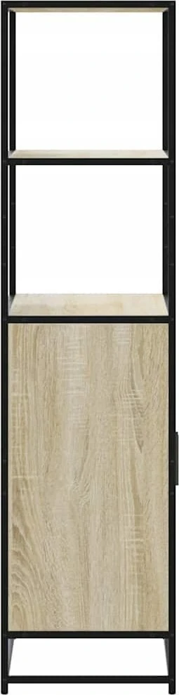 aukšta lenta Sonoma ąžuolas 68x35x139 cm Mediena ir metalas