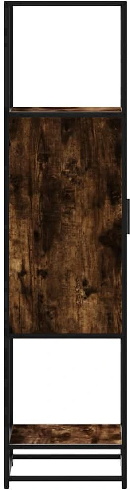 Highboard Rūkytas ąžuolas 35,5x35x139 cm Mediena ir metalas