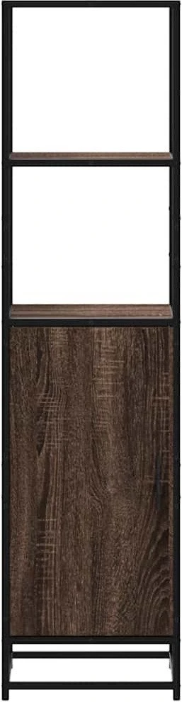 Highboard Rudas ąžuolas 35,5x35x139 cm Mediena ir metalas