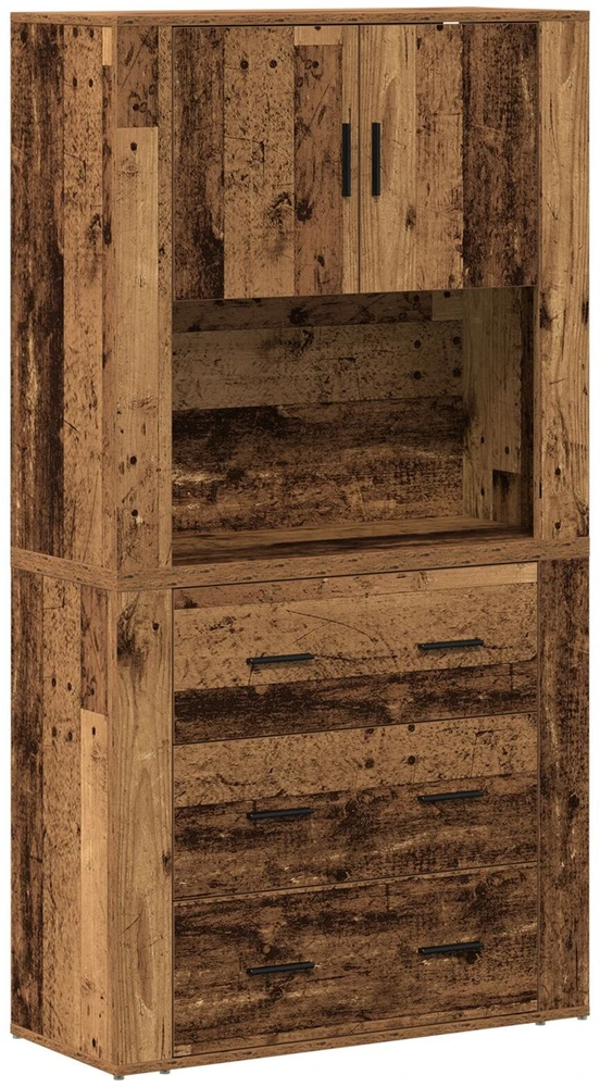 Aukštas spintelė Senas medis 80 x 33 x 150 cm Apdirbta mediena