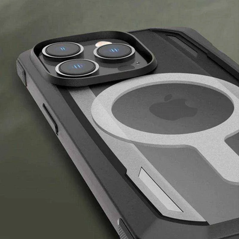 Raptic X-Doria Secure Apple iPhone 14 Pro Max su MagSafe armored dėklas telefonui juodos spalvos