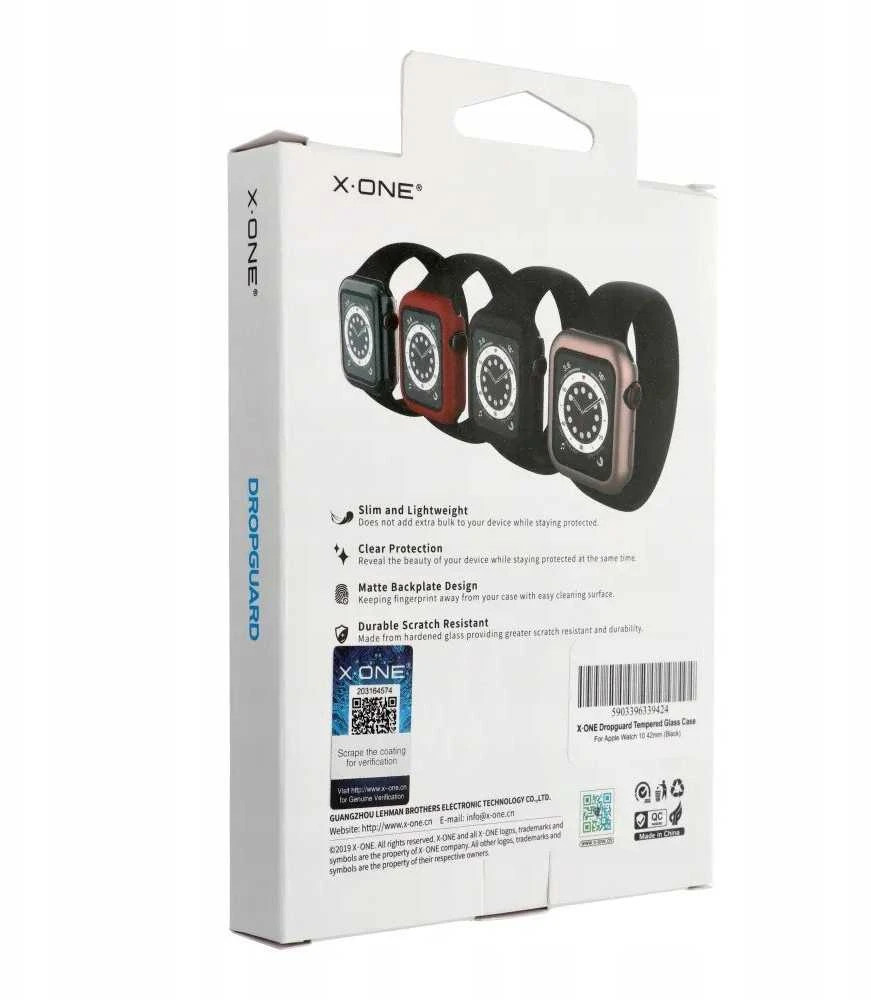 X-ONE Dropguard Dėklas - skirtas Apple Watch 10 42mm juodos spalvos