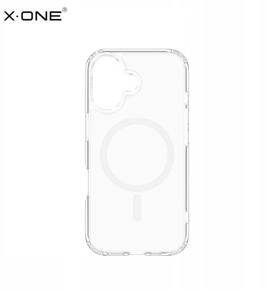 X-ONE Endura skaidrus Dėklas (suderinamas su MagSafe) - skirtas Apple iPhone 16 Plus skaidrus
