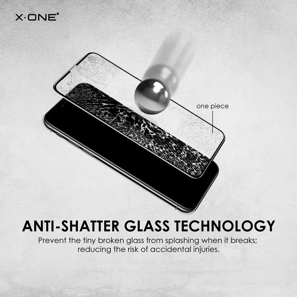 X-ONE Full Cover ypač tvirtas matinis dėklas – skirtas iPhone 16 Pro/17 Pro 9H grūdinto stiklo dėklas