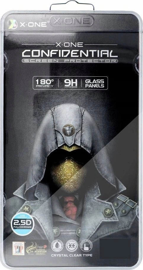 „X-ONE Full Cover“ ypač stiprus privatumo užtikrinimas – skirtas „iPhone 16 Pro Max/17 Pro Max“ (pilnai klijuojamas) su 9H apsauga