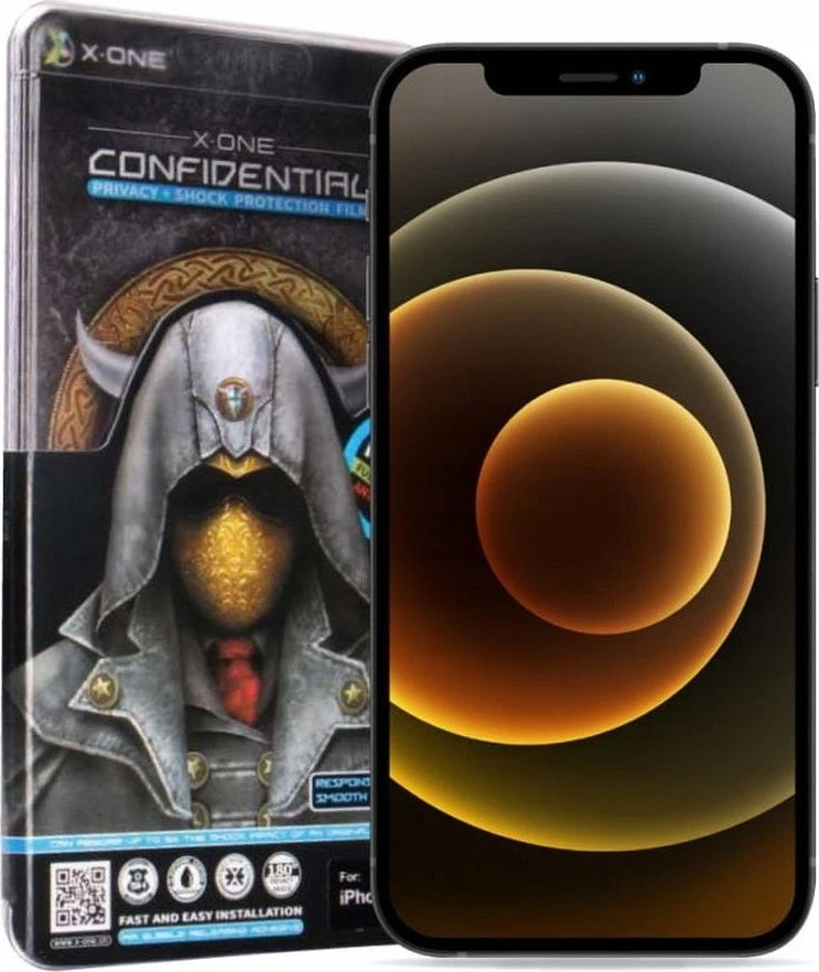 „X-ONE Full Cover“ ypač stiprus privatumo užtikrinimas – skirtas „iPhone 16 Pro Max/17 Pro Max“ (pilnai klijuojamas) su 9H apsauga