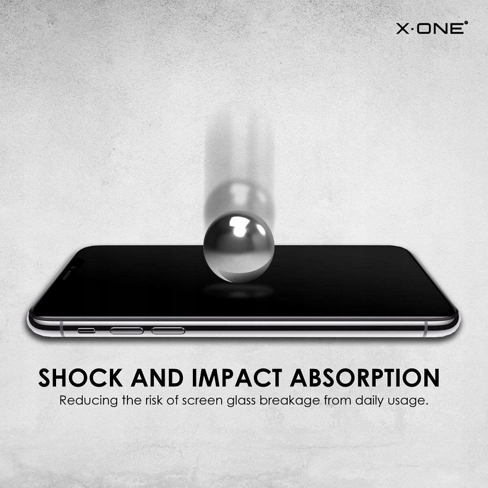 X-ONE Full Cover Extra Strong Matte – skirtas iPhone 15 Plus/16 Plus grūdintas stiklas 9H