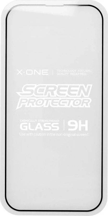 X-ONE Full Cover Extra Strong Crystal Clear – skirtas iPhone 14 Pro grūdintas stiklas 9H