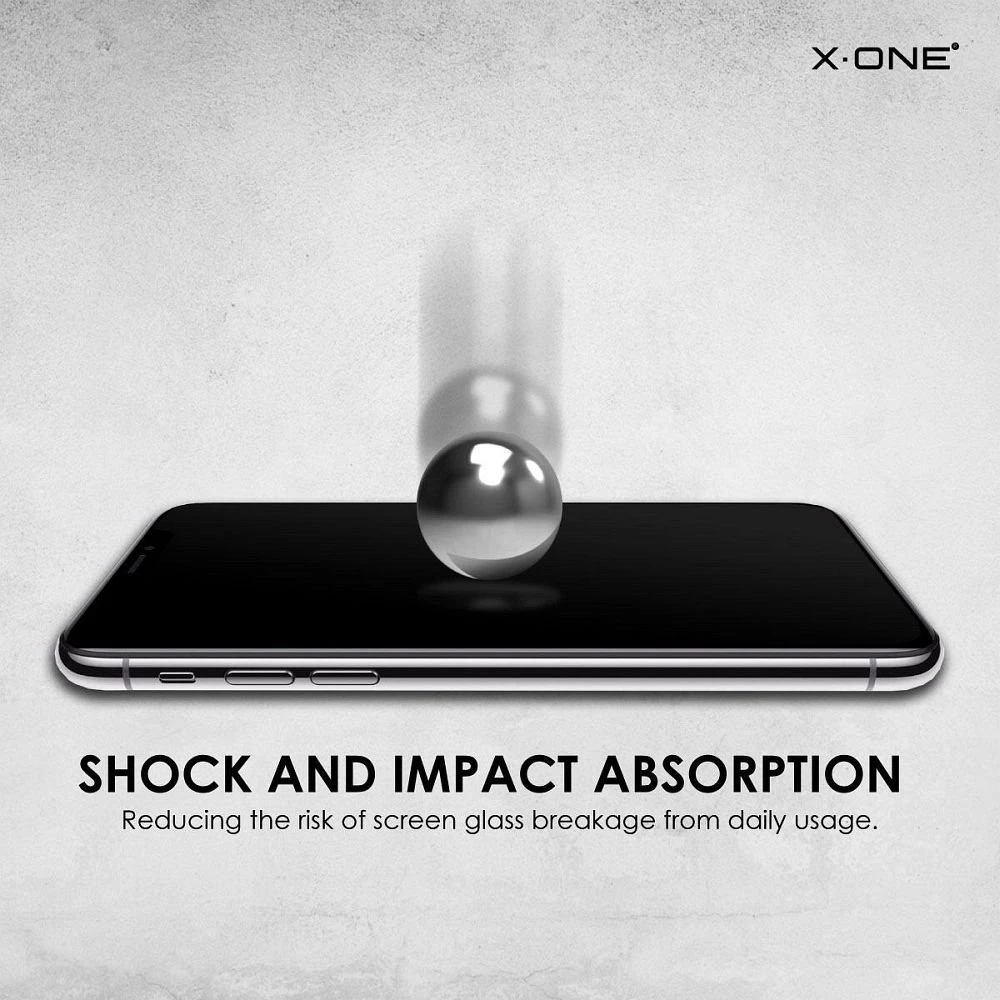 „X-ONE Full Cover“ ypač tvirtas matinis dėklas – skirtas „iPhone 13/13 Pro/14/16e / 17e“ 9H grūdinto stiklo dėklas.