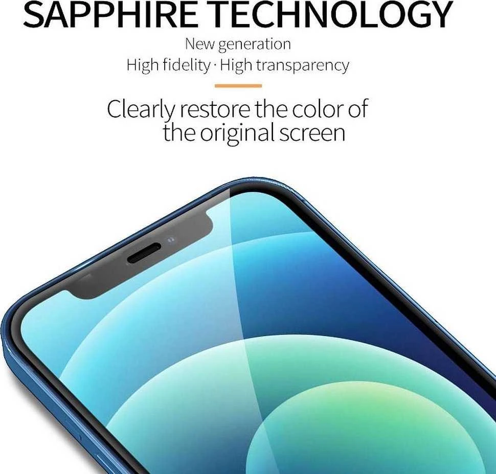 X-ONE 2.5D pilnas dėklas SAPPHIRE – skirtas iPhone 13 Pro Max/14 Plus