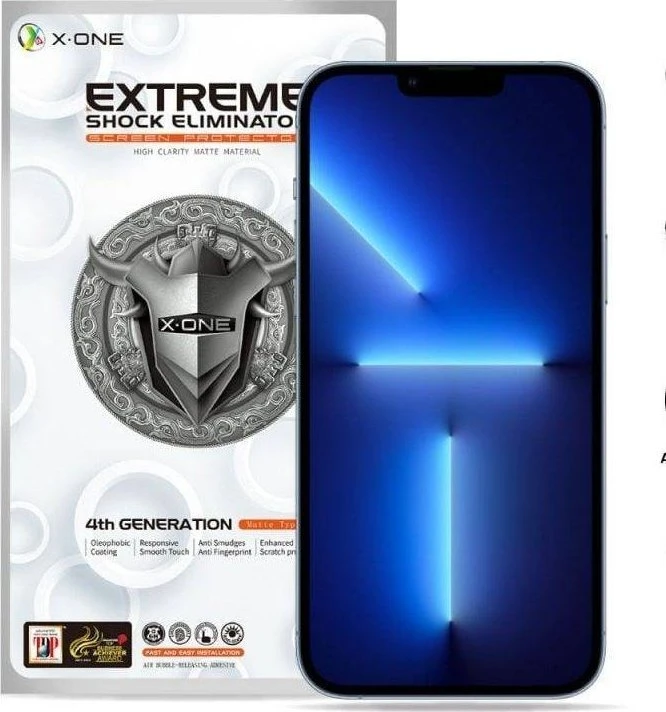 X-ONE Extreme Shock Eliminator 4 gen. (Matte serija) – skirta iPhone 13 Pro Max/14 Plus