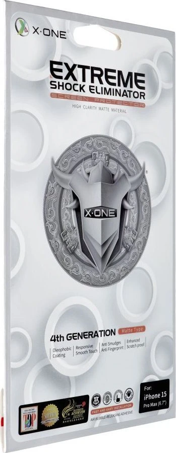 X-ONE Extreme Shock Eliminator 4 gen. (Matte serija) – skirta iPhone 15 Pro Max