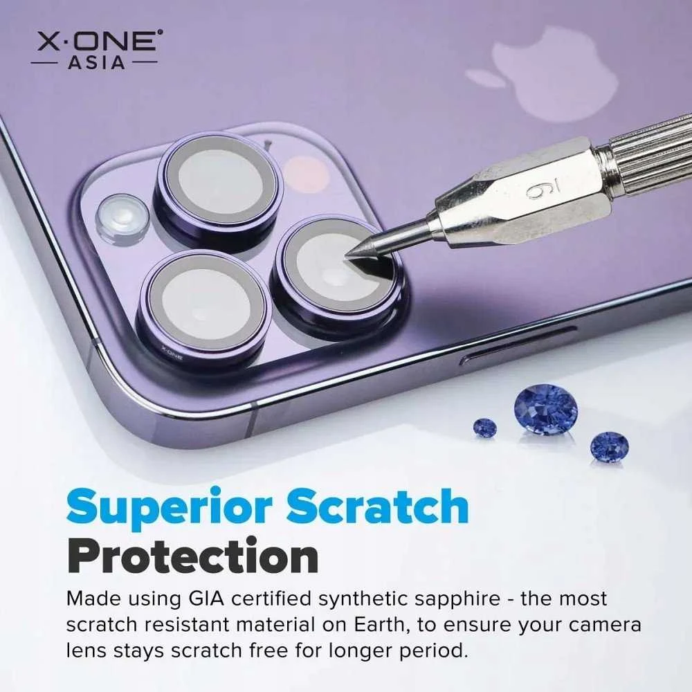 X-ONE Sapphire Camera Armor Pro - for iPhone 16e / 17e - sidabrinis
