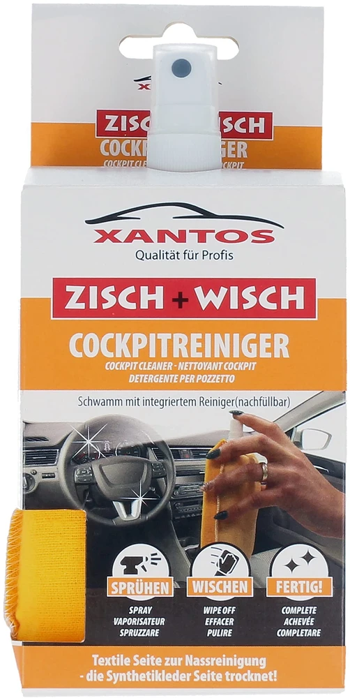 Xantos Zisch&Wisch Valiklis prietaisų skydeliui su šluoste 40ml