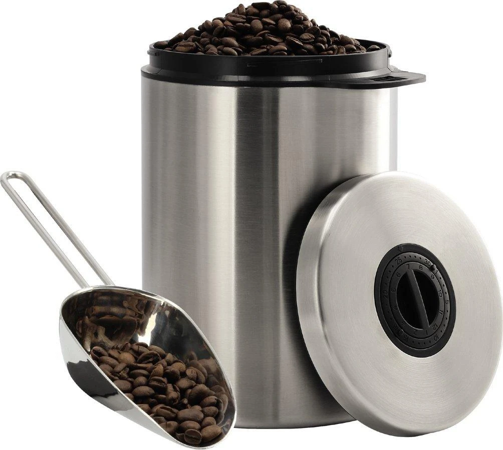 Xavax POJEMNIK ZE STALI NIERDZEWNEJ DO KAWY O POJEMNOŚCI 1 KG Z MIARKĄ