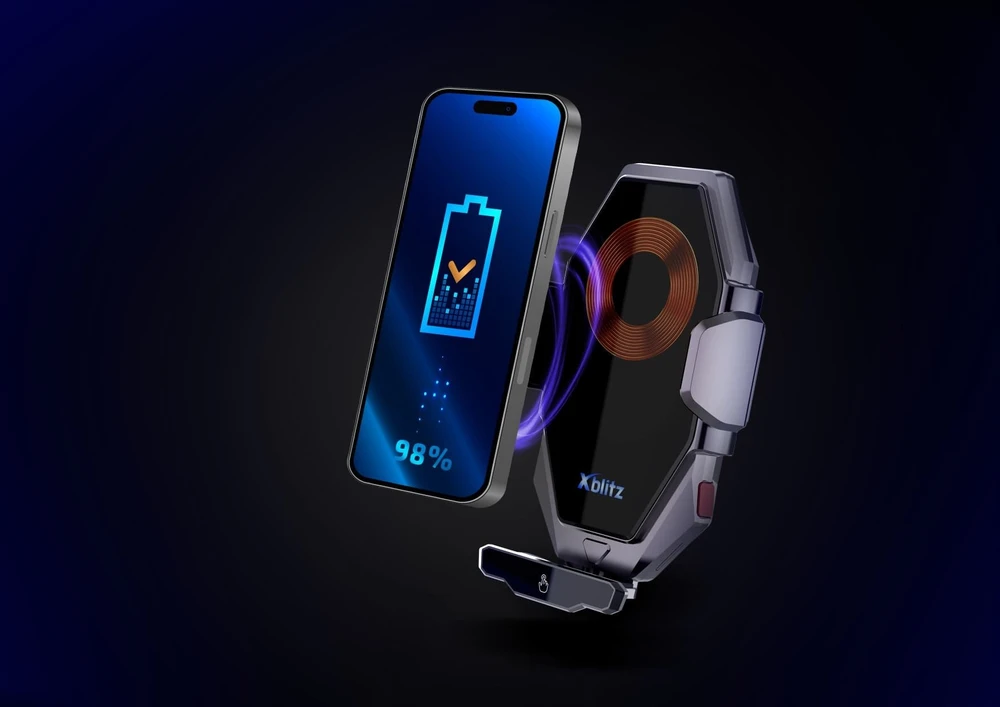 „XBLITZ“ automatinis automobilio laikiklis su įkrovimu FX8