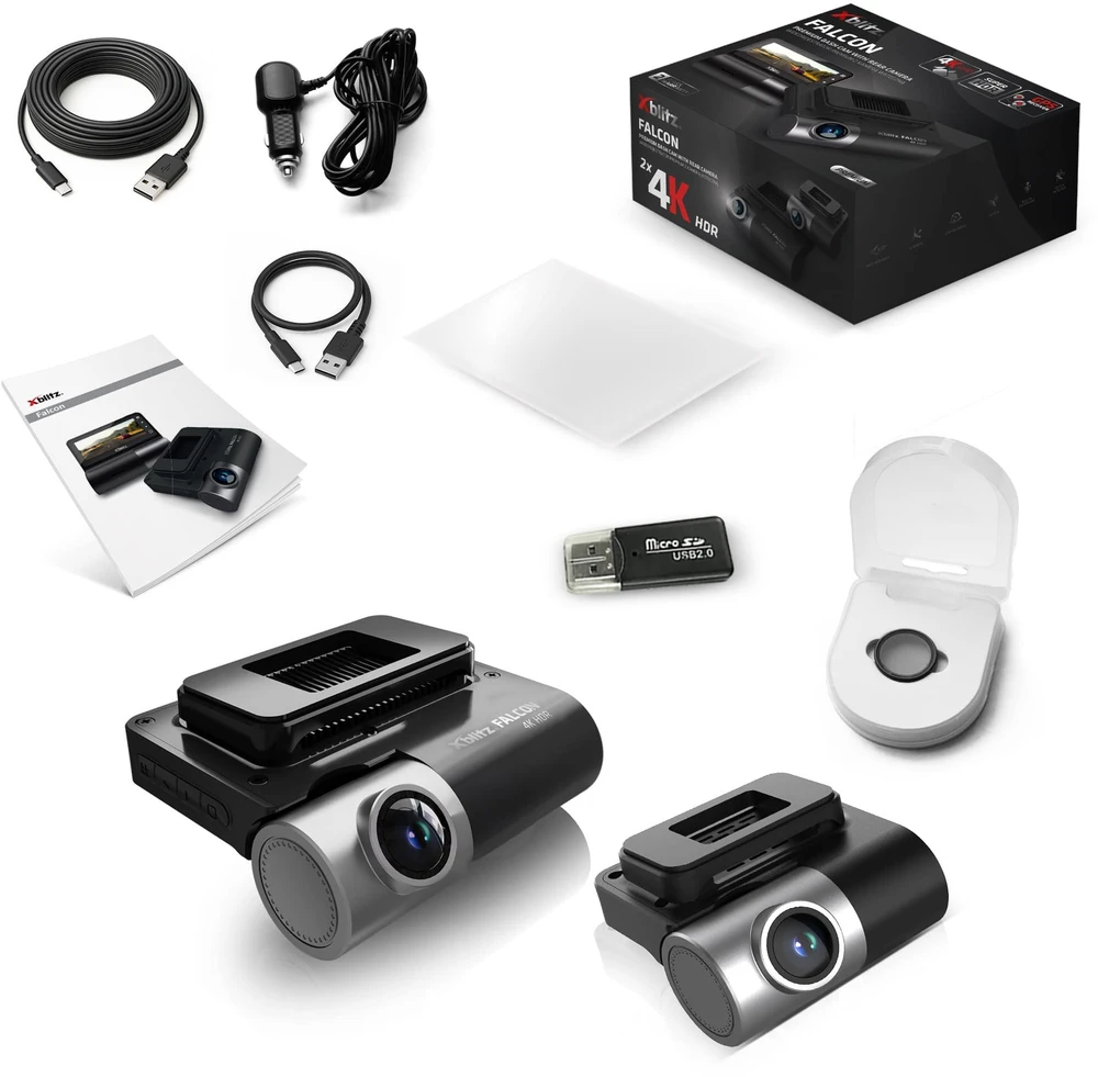 XBLITZ FALCON PREMIUM DVR WITH REARVIEW CAMERA