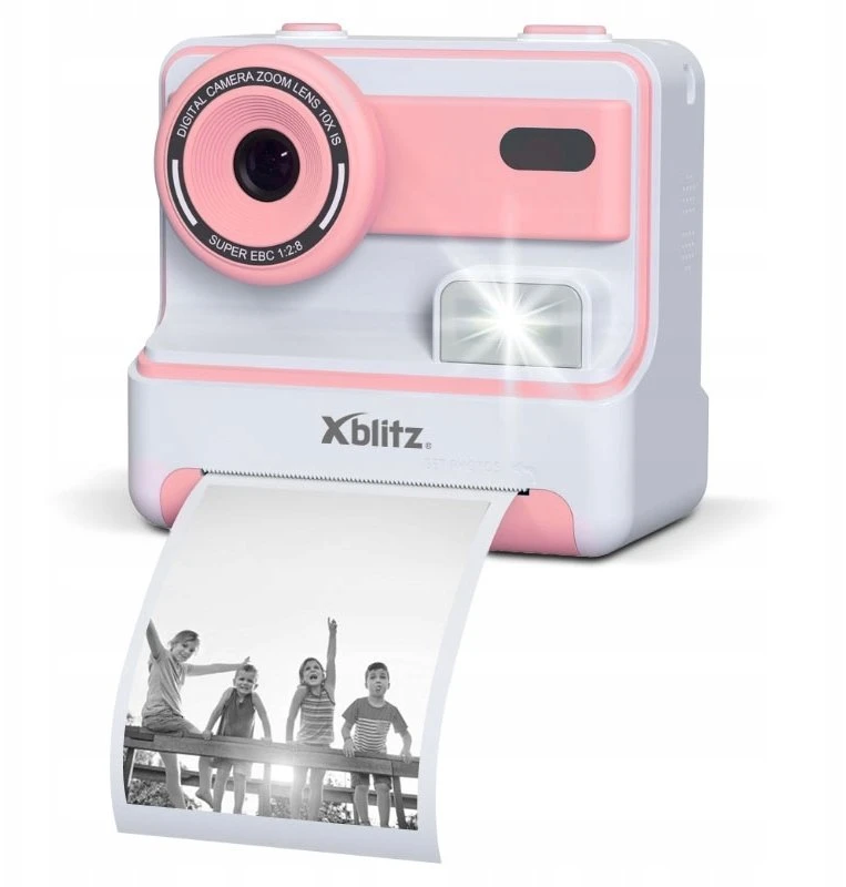 Xblitz FLASH Rožinis INSTANT CAMERA WITH THERMAL PRINTER FOR CHILDREN