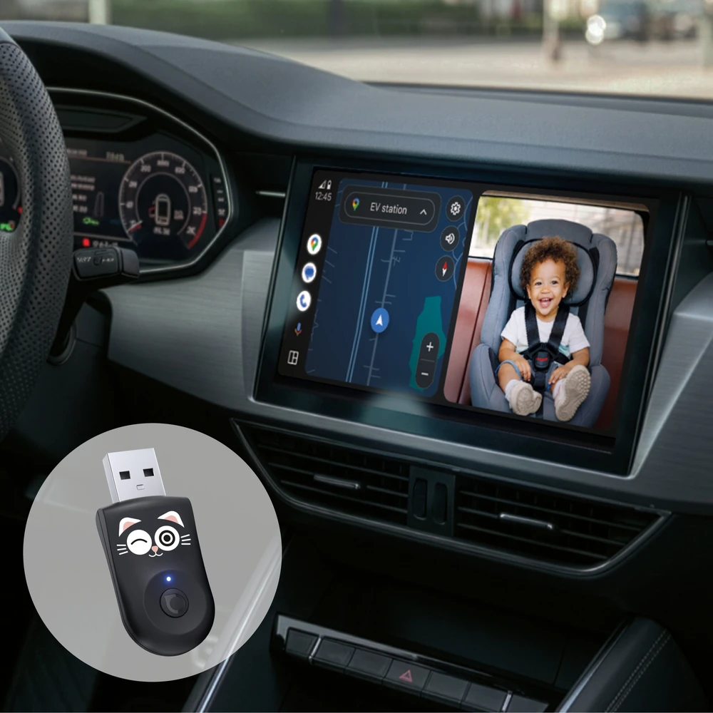 „Xblitz Coco“ automobilio auklė su belaidžiu „CarPlay“ adapteriu