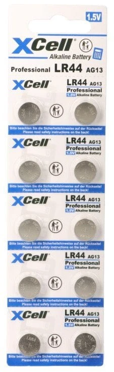 XCell baterijos LR44 145mAh šarminės 10 vnt.