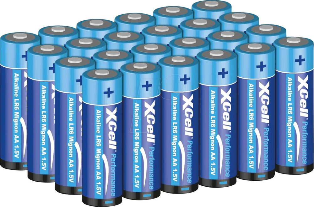 XCell AA baterijos, 24 vienetų rinkinys