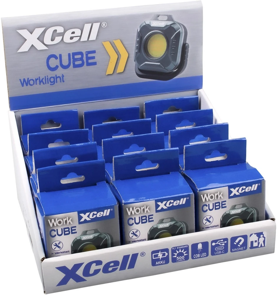 XCell XCell Worklight CUBE Juodas, Pilka Universali latarka LED