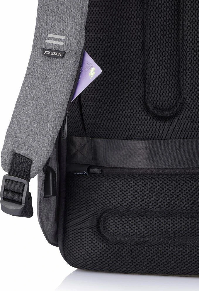 Kuprinė su apsauga nuo vagių XD Design Bobby Hero XL, Juodos/Pilkos spalvos