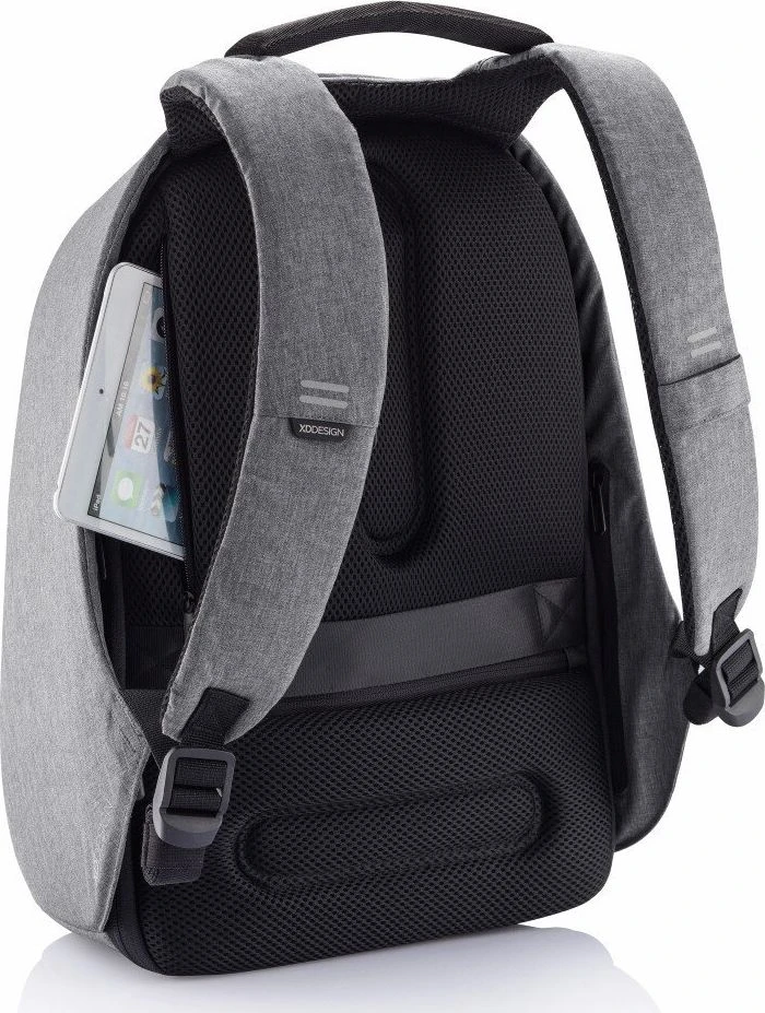 Kuprinė su apsauga nuo vagių XD Design Bobby Hero XL, Juodos/Pilkos spalvos