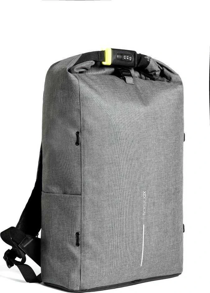 Kuprinė su apsauga nuo vagių XD Design Bobby Urban, Pilkos spalvos