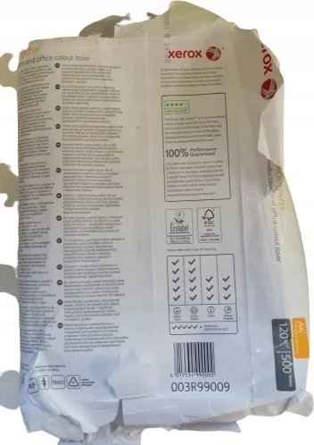 Xerox Xerox 003R99009, lazerinis spausdinimas, A4 (210x297 mm), 500 lapų, 120 g/m², Baltas, 125 µm