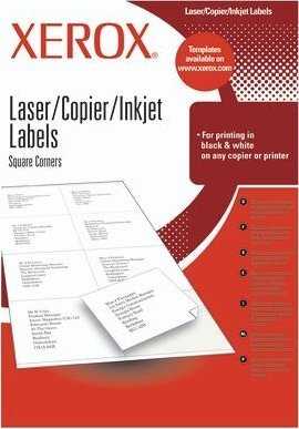„Xerox Xerox“ lipnios etiketės popierius – etiketės 2UP 201x148,5 (100 lapų, A4)