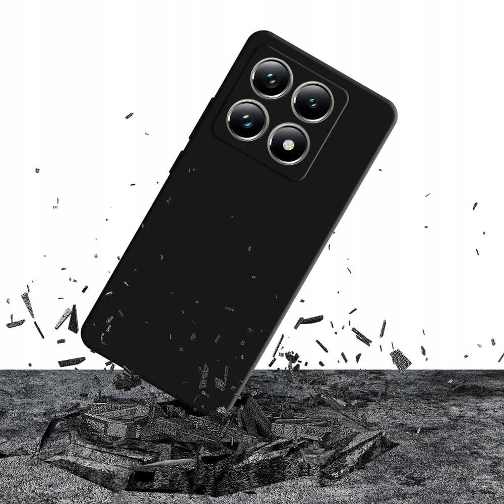 Dėklas 3MK Silicone dėklas skirtas Xiaomi 14T Pro juodos spalvos